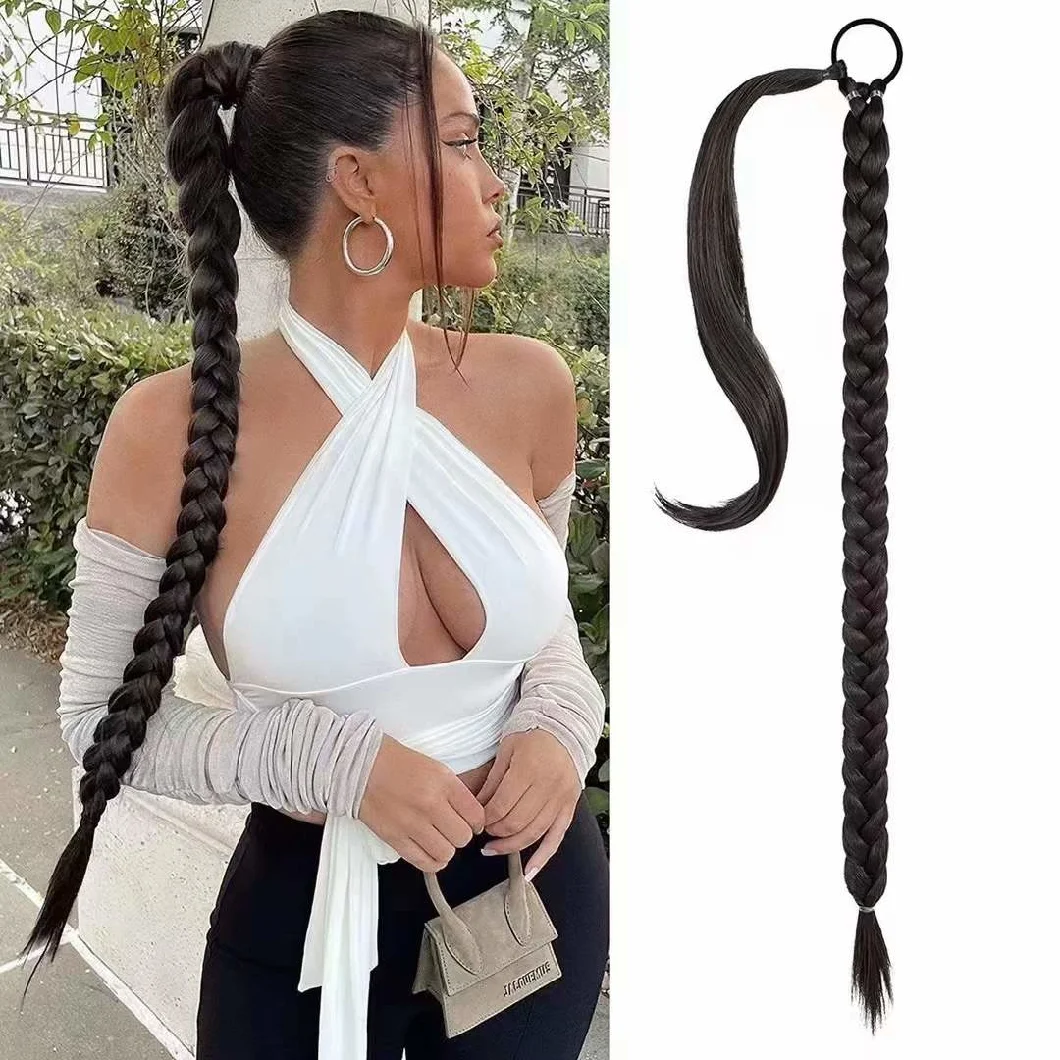 100% Ponytail Vietnamese Tape Real Hair Double Drawn Ponytail Extensions