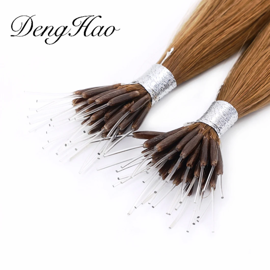 Wholesale Unprocessed Human Remy Hair Prebonded Thick End Italy Keratin I V U Flat Tip Hair Extension