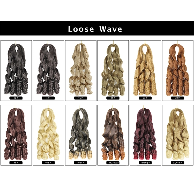 Synthetic Material Crochet Loose Wave Tape Blonde Curly Permanent Recycled Packaging 613 Synthetic Hair Braids Hair Extensions