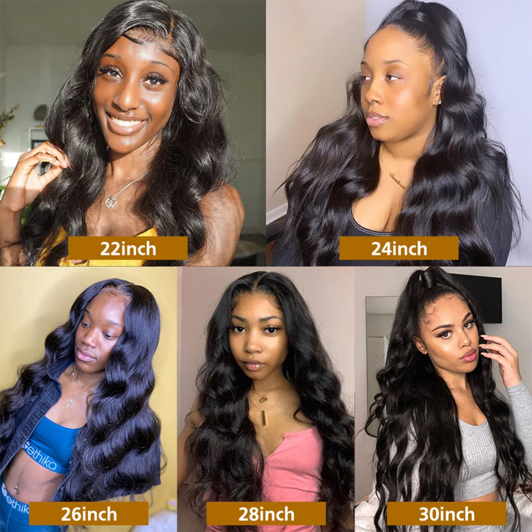 Lace Front Closure Wigs Human Hair Brazilian Body Wave 4X4 Front Lace Wigs for Black Women Wig Pre Plucked with Baby Hair 30 Inches