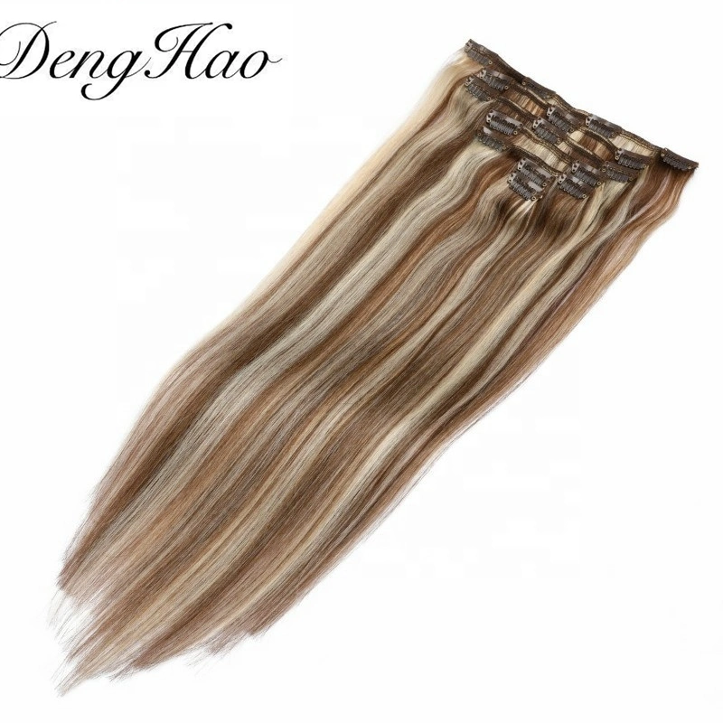100% Human Virgin Remy Hair Double Drawn Unprocessed Hair Extension Clip