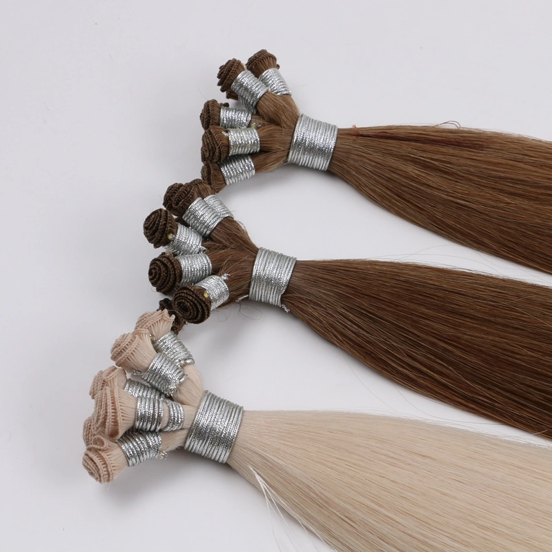100% Cuticle Aligned One Donor Virgin Unprocessed Hair, Vendors Hand Tied Weft Hair Extension Wholesale