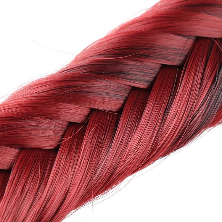 Synthetic Braid Hair Ponytail Clip in Braided Hair Extensions Fish Bone Braiding Hair Pony Tail