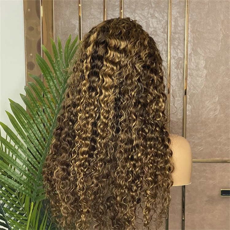 Different Colors Human Hair Water Wave Lace Front Wig
