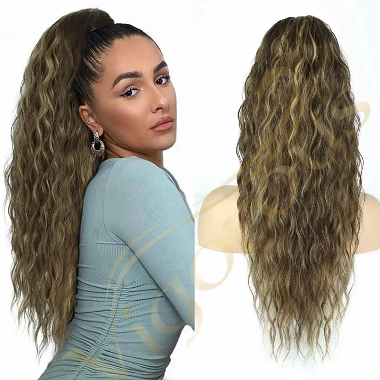 Kinky Curly Long Ponytail Synthetic